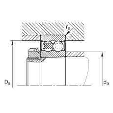 ���{(di��o)�����S�� 2206-K-2RS-TVH-C3, ����(j��) DIN 630 ��(bi��o)��(zh��n)����Ҫ�ߴ�, �F�����F�� 1:12���ɂ�(c��)���ܷ�